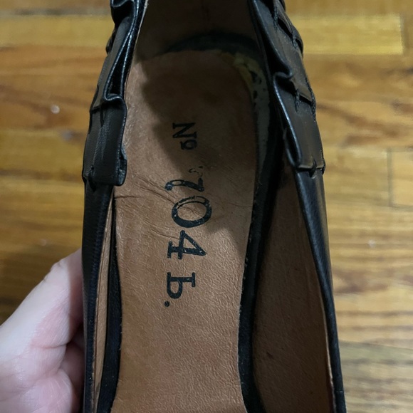 No 704 b Black Chunky Heel Pumps - Size 7 - Picture 5 of 6